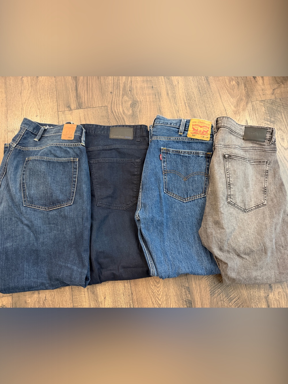 Classic Blue Men's Jeans - Versatile Everyday Denim. EUC set of 4 pairs. 38X30